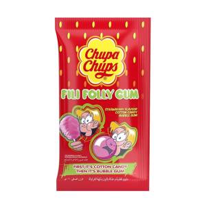 Chupa Chups Fili Folly Gum Strawberry 11Gm