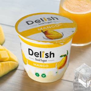 Delish Greek Yogurt Mango Flavor 125Gm