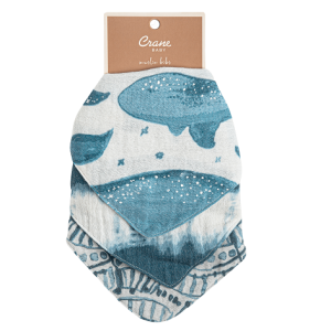 Crane baby BC-130BS, Caspian 3 pc. Muslin Bib Set