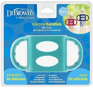 Dr. Brown's Narrow Silicone Handles, Turquoise,  AC006-P2