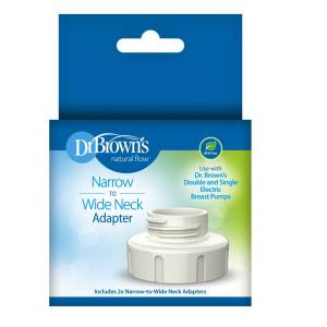 Dr Brown's Narrow to Wide Neck Adapter for Electric Breast Pumps, 2-Pack, BF108