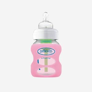 Dr. Brown's 270 ml Wide-Neck Glass Bottle Sleeve - pink, AC087
