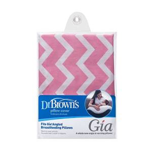 Dr. Brown's Gia Pillow Cover - Pink Chevron, BF301
