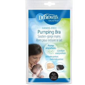 Dr. Brown's Hands Free Pumping Bra, Black/Beige L/XL, BF027 / BF028