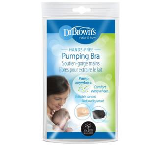 Dr. Brown's Hands Free Pumping Bra, Beige/Black S/M, BF025/ BF026