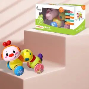 R for Rabbit Orapple Wiggle Colorful Musical Push Toy for Kids(1-3), OROWGM01