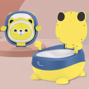 R for Rabbit Tiny Tots Panda Potty Training Seat for Baby With Backrest And Grip Handles(6 months-4yrs), PSTTPYB01