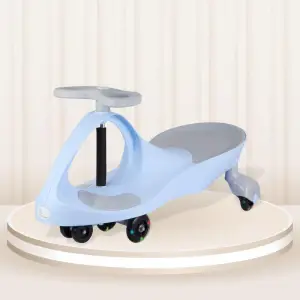 R for Rabbit Iya Iya Ace Swing Car for Kids- Non-Sliped Paddel, PU LED Wheels, Up to 50 Kgs Capacity (3yrs+), SCIIAB3