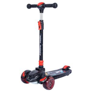 R for Rabbit Road Runner Racer Scooter - PU LED Wheels, 4 Level Height Adjustment, Anti Slip Deck (3-14years),SRRRPB6