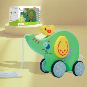 R for Rabbit Orapple Trunky Fun & Safe Musical Pull-Along Toy for Toddlers(1-3yrs), OROTGY01