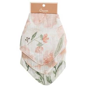 Crane Baby BC-100BS, Parker 3pc.Muslin Bib Set