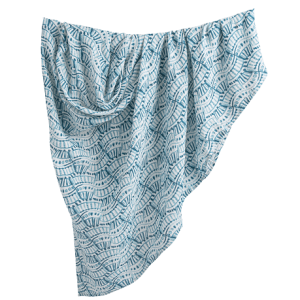 Crane baby Caspian Single Swaddle Wraps (Indigo Print) BC-130SW-3