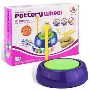 Pottery Wheel Set with Clay for Kids