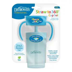 Dr Brown's Straw to 360 Cup Set, Ocean Blue , TC01045- INTL