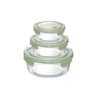 Microwave Glass Food Containers 3Pec Set