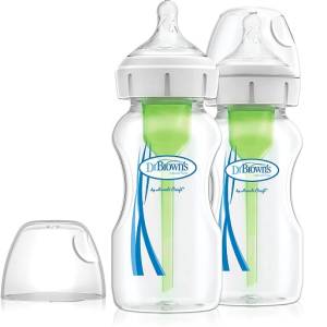 Dr. Brown's 9 Oz/270 Ml Options+ Wide-Neck Bottle Pp 2-Pack, Wb92600-Esx