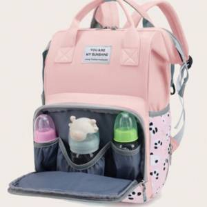 Multifunction Printed Diaper Nursing Bag