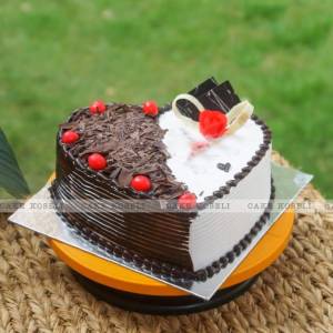 Cake Koseli Heart Shape Black Forest cake 2Pound