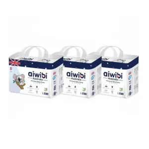 Aiwibi Premium Baby Pant Diapers Large 40Pcs Pack Of 3
