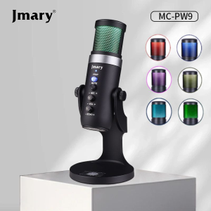 JMARY MC-PW9 RGB USB Condenser Microphone for Gaming, Streaming & Podcasting