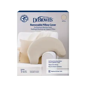 Dr brown Feeding & Nursing Lap Support Pillow with Cover, Light Gray, BF144