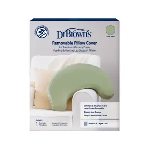 Dr Browns Feeding & Nursing Lap Support Pillow with Cover, Storm Green, BF141