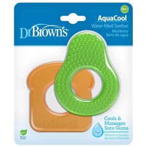 Dr Browns AquaCool Water-Filled Teether, Avocado and Toast, 2-Pack, TE230