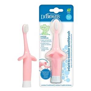 Dr. Brown's Infant to Toddler Pink Toothbrush, HG013-P4
