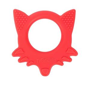 Dr. Brown's Te003-P2 "Flexees" Friends Fox Teether - Red