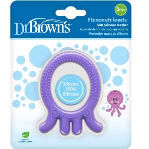 Dr Brown's Flexees Friends Octopus Teether(3m+), TE006-P2