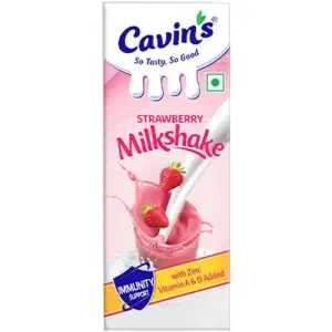 Cavins Strawberry Milkshake 170Ml