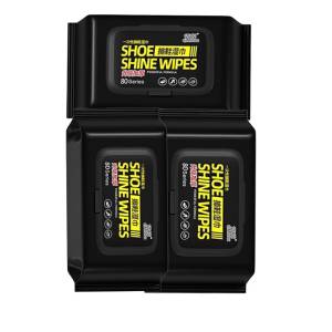 Shoe Shine Wipes 80Pcs (pack of 3)