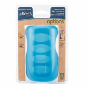 Dr Brown's 9oz Wide-Neck Glass Option Baby Blue Bottle Sleeve, AC091