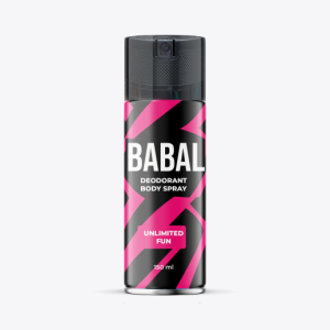 Babal Pink Deodorant Body Spray Unlimited Fun 150Ml