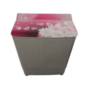 Gem 7.2Kg Semi-Automatic Top Loading Washing Machine with Glass Door GWM92GBW