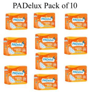PADelux Comfort Night XXL 6Pads Soft & Cottony( Pack of 10)