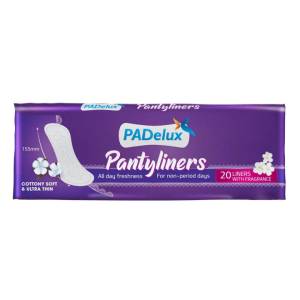 PADelux Pantyliner 155mm-20 Liners With fragnance