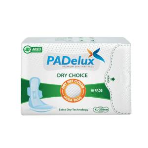 PADelux Antibacterial Sanitary pads Dry Choice 290 mm XL (10 Pads)