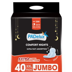 PADelux Sanitary Pads Comfort Nights XXL-Jumbo pack-40 Pads