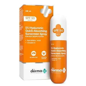 The Derma Co 1% Hyaluronic Quick-Absorbing Sunscreen Spray 100Ml