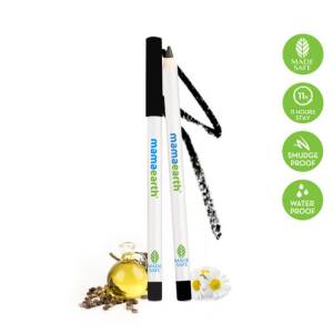 Mamaearth Charcoal Black Long Stay Kohl Pencil, Kajal Black Waterproof