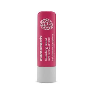 Mamaearth N 100 Natural Lip Balm Vite & Raspberry