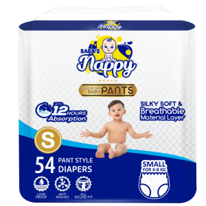 Baba's Nappy Baby Pull Up Diaper Economic Pack Small  54Pcs