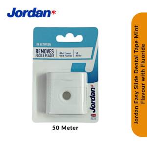 Jordan In Between Dental Floss Mint Flavor with Fluoride 50M