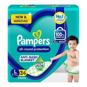 Pampers Diapers Baby Pants Large 36'S