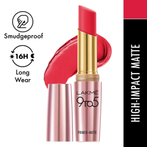 Lakme 9 To 5 Primer with Matte Pink Rose Lipsticks 3.6Gm