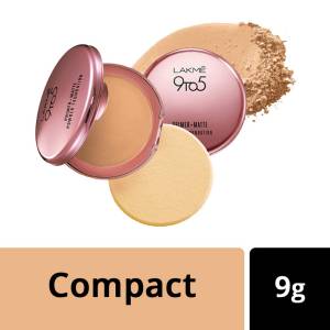 Lakme 9 To 5 Primer with Matte Powder Foundation Compact - Rose Silk 9Gm