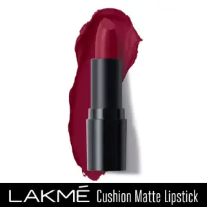 Lakme Cushion Matte Lipstick Red Crimson 4.5 Gm