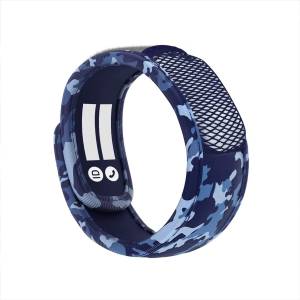 PARA’KITO® Wristband Kids Blue Camouflage (EN)-FNGWB1ENK61 ( 3-7 years), Free 1pcs PARA’KITO® Refill pack (2 pellets) (EN)-FNGRFM1EN