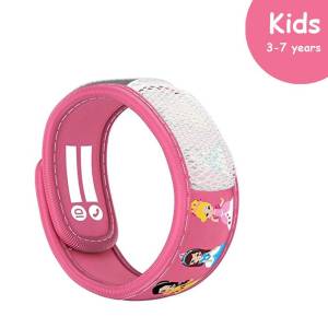PARA'KITO® Wristband Kids Princess (EN) FNGWB1ENK07(3-7 years), Free 1pcs PARA’KITO® Refill pack (2 pellets) (EN)-FNGRFM1EN